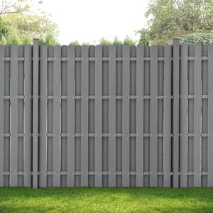 WPC kerítéselem kerítéspanel 185x193 cm szürke