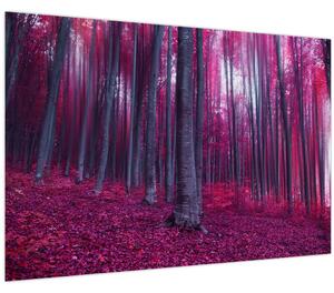 Egy rózsaszín erdő képe (90x60 cm)