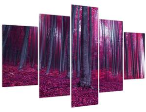 Egy rózsaszín erdő képe (150x105 cm)
