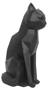 Origami Cat matt fekete szobor, magasság 29,5 cm - PT LIVING