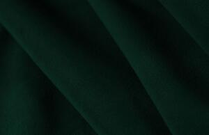 Zöld bársony sarokkanapé MICADONI Ruby 273 cm, bal