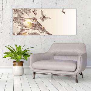 Kép - Kolibri (120x50 cm)