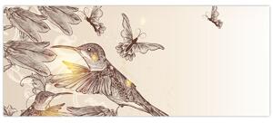 Kép - Kolibri (120x50 cm)