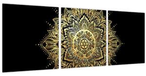 Kép - Mandala gazdagság (órával) (90x30 cm)