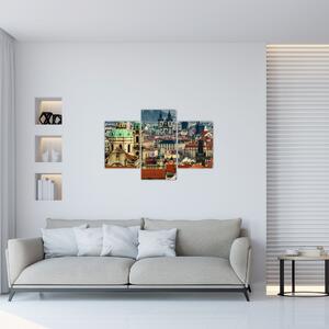 Kép - Prágai panoráma (90x60 cm)