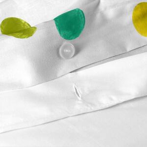 Fehér egyszemélyes pamut paplanhuzat 140x200 cm Confetti – Happy Friday