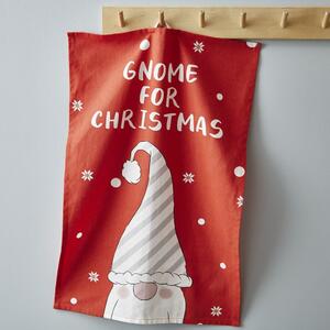 Karácsonyi mintás pamut konyharuha szett 2 db-os 50x70 cm Gnomes – Catherine Lansfield