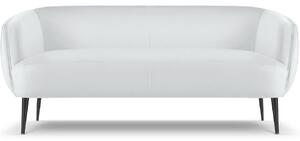 Fehér bársony kétüléses kanapé MICADONI Moss 179 cm