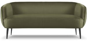 Zöld bársony kétüléses kanapé MICADONI Moss 179 cm