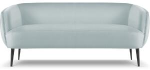 Világoskék bársony kétüléses kanapé MICADONI Moss 179 cm