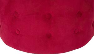 Piros bársonypuff 55 x 30 cm TAMPA