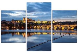 A prágai vár és a Károly-híd képe (90x60 cm)