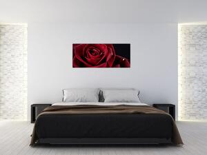 Kép - Vörös rózsa (120x50 cm)