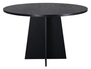 Asztal Dallas 3209, Fekete, 75cm, Közepes sűrűségű farostlemez, Természetes fa furnér
