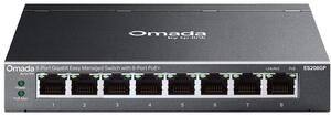 TP-Link Omada ES208GP hálózati kapcsoló Vezérelt L2 Gigabit Ethernet (10/100/1000) Ethernet-áramellátás (PoE) támogatása DIN rail Fekete