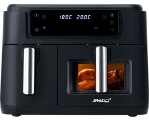 Steba HF 9500 DUO Dupla Forrólevegős Sütő 2x4L 2000W Fekete