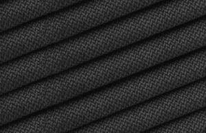 Sötétszürke szövet sarokkanapé MICADONI Karoo 270 cm fekete talppal, bal