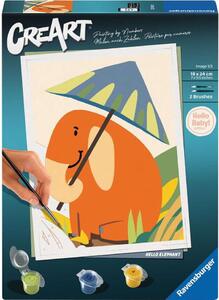 Ravensburger CreArt ART Collection - Hello Elephant festmény készlet 18x24cm