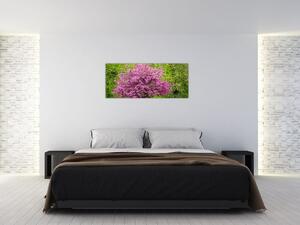 A réten virágzó fa képe (120x50 cm)