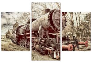 A mozdony történelmi képe (90x60 cm)