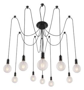 Beltéri függeszték e27 10x60w matt fekete caspar
