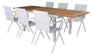 Asztal és szék garnitúra Dallas 1292 Fém, Textil