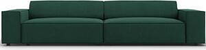 Zöld szövet háromüléses kanapé MICADONI Jodie 204 cm