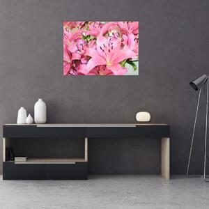 Kép - Rózsaszín liliomok (70x50 cm)