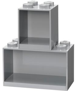 LEGO 41171740 Room Copenhagen Asztali / Fali tároló polc - Szürke