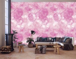 Fotótapéta - Rózsaszín virágok (152,5x104 cm)