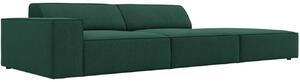 Zöld szövet háromüléses kanapé MICADONI Jodie 262 cm, jobb