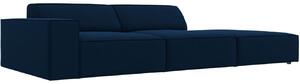 MICADONI Jodie 262 cm királykék bársony háromszemélyes kanapé, jobb