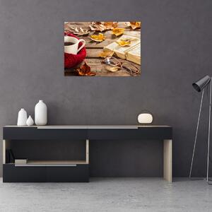 Kép - Őszi csésze tea (70x50 cm)