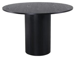 Asztal Dallas 1715, Fekete, 75cm, Közepes sűrűségű farostlemez, Természetes fa furnér