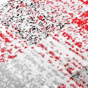 VidaXL szürke-piros PP szőnyeg 80 x 150 cm