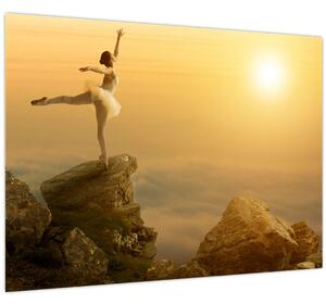 Kép - balerina a sziklán (70x50 cm)
