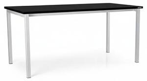 Univerzális asztal fém lábakkal 160 x 80 cm, fekete