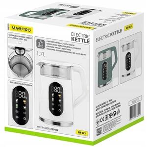 Maestro MR-023-WHITE Elektromos vízforraló 1,7L 2200W