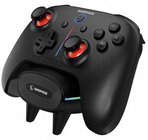 Rampage Hydra Pro Pad bezprzewodowy RGB 2.4G Hall, spusty magnetyczne ze stacją ładującą czarny