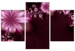 Az absztrakció képe - virágok (90x60 cm)