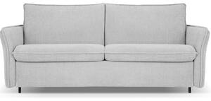 Világosszürke zsenília kanapéágy MICADONI Dalida 166 cm