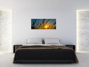 Kép - naplemente a réten (120x50 cm)