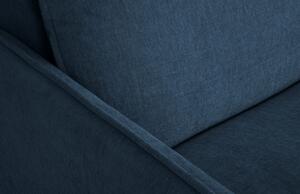 Kék zsenília kanapé MICADONI Dalida 166 cm