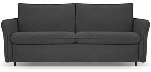MICADONI Dalida sötétszürke zsenília kanapéágy 166 cm