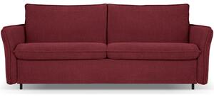 Bordó vörös zsenília kanapé MICADONI Dalida 166 cm