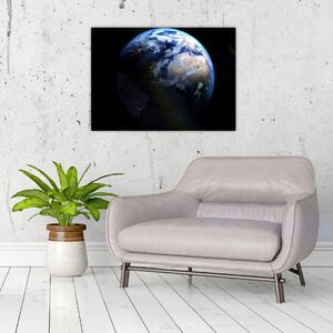Föld és a Hold képe (70x50 cm)