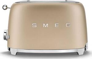 SMEG Kenyérpirító, Retro, 2 Szeletes, Matt Pezsgő