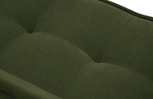 Zöld szövet háromszemélyes kanapé MICADONI Mike 240 cm
