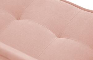 Rózsaszín szövet kétszemélyes kanapé MICADONI Mike 160 cm