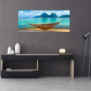 Kép egy függőágyról a tengerparton 3 (120x50 cm)